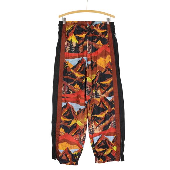 Med FP Free People Printed EndZone TrackPants Ski Nic Route Mocha Apres Mountain - Picture 5 of 15